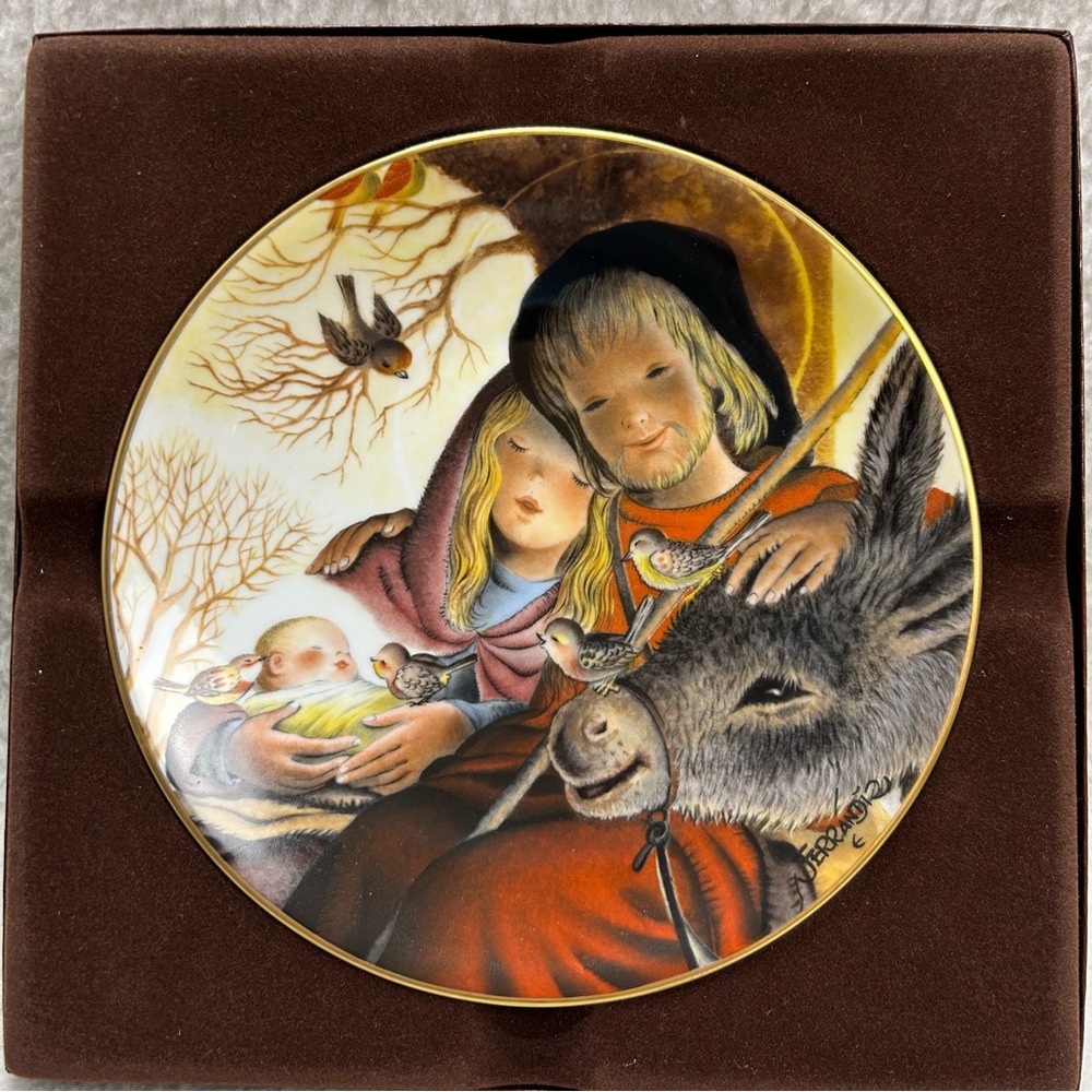 Schmid Jerrandie 8" "Quiet Reflections" decor plate Juan Fernandiz West Germany
